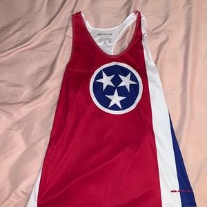 Tennessee state flag women’s running tank